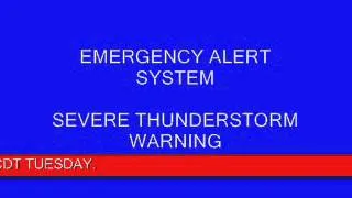 EAS Alert #113- Severe T-storm Warning 5/29/12