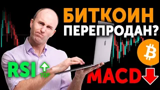 БИТКОИН перекуплен или перепродан? Как не торговать по треугольнику:)