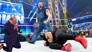 Roman Reigns vs. Brock Lesnar 2021 WWE Day 1 2022 Highlights - WWE Day 1