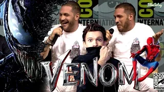 VENOM: Tom Hardy Makes Fun of Tom Holland - Spider-Man vs. Venom | SDCC 2018 Highlights | Q&A