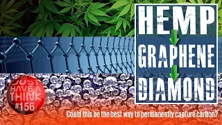 Hemp conversion to graphene and diamond. Smart carbon capture?