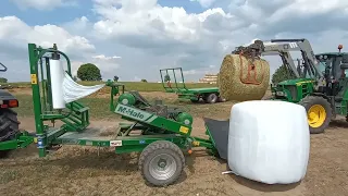 Automatyczna owijarka sama owija Mchale 991BE John deere 6230 premium mx t10 Farmtrac 675 DT