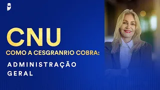 CNU - Como a Cesgranrio cobra: Administração Geral - Profª. Elisabete Moreira