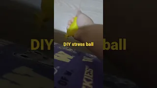 my DIY stress ball out of a balloon