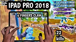 IPAD PRO 2018 | 90 FPS | 6 FINGERS CLAW WITHOUT GYRO | PUBG MOBILE HANDCAM