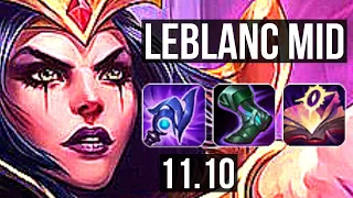 LEBLANC vs ANNIE (MID) | 6/0/9, 69% winrate, Dominating | BR Master | v11.10