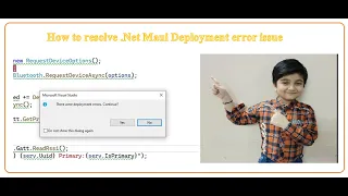 How to resolve .Net Maui Deployment error