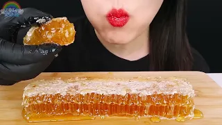 02 ASMR RAW HONEYCOMB 벌집꿀 먹방 MUKBANG EATING SOUNDS 咀嚼音蜂の巣ハニカム ZOEY ASMR