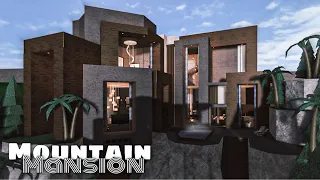 Bloxburg: Mansion Mountain Luxury  Modern House (NO LARGEPLOT) || House Build