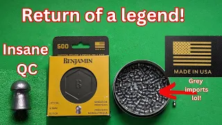 Accuracy testing the incredible new Benjamin match grade air rifle pellets.  Insane build quality!