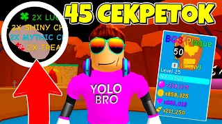 ДАРЮ СЕКРЕТКУ! 45 СЕКРЕТОК ЗА НЕДЕЛЮ В СИМУЛЯТОРЕ ЖВАЧКИ В РОБЛОКС! BUBBLE GUM SIMULATOR