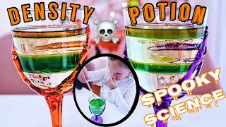 SPOOKY DENSITY POTION: 31 DAYS OF HALLOWEEN KIDS STEM SCIENCE EXPERIMENTS & ACTIVITIES