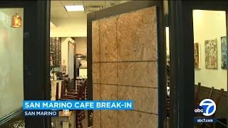 San Marino Café & Marketplace damaged during overnight break-in
