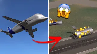 (Extremely Realistic Massive Mega Airbus Plane Crashes Simulator | Emergency plane crash landings)