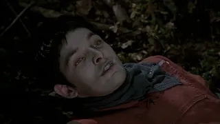 Morgana poisoned Merlin (Merlin S05E08) Hurt scene/sick/whump/pass out/injured male lead