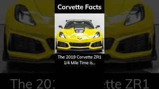 2019 C7 Corvette ZR1 1/4 Mile Time #corvette1 #zr1