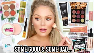 TESTING NEW DRUGSTORE MAKEUP | KELLY STRACK