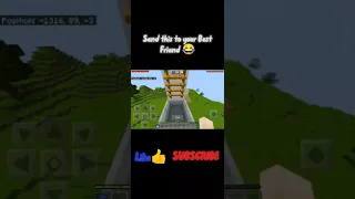 Send this to Your Best Friend 😂😂 (Wait till the end) #shorts #minecraft #viral