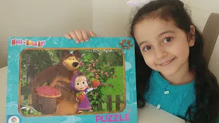 Maşa ile Koca Ayı Puzzle Yapımı Yapboz Oyunu | Eğitici Çocuk Videosu | Eğlenceli Çocuk Videosu