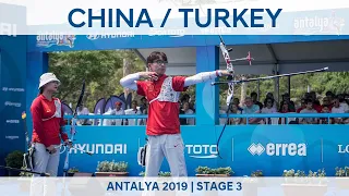 China v Turkey – recurve mixed team bronze | Antalya 2019 World Cup S3