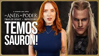 ANÉIS DE PODER 2: MAIS INTENSO, COM SAURON... MAS MELHOROU? | Trailer React + Primeiras Impressões