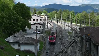 Semmeringbahn - Scheiteltunnel und Bahnhof Semmering