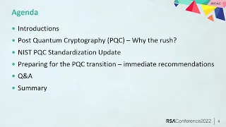 Time is Running Out: Post Quantum Cryptography Call to Action SAFECode/NIST
