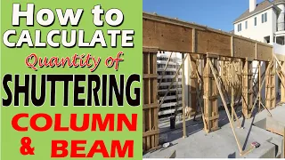 How to calculate quantity of shuttering for column and beam in Excel sheet