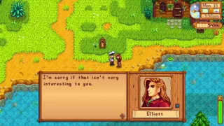 Where can you find Elliott - Stardew Valley