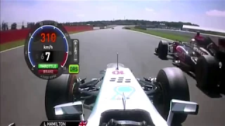 Lewis Hamilton Overtaking Kimi  Raikkonen OnBoard | British Grand Prix 2013