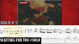 Silent Hill 4 OST Waiting For You solos (Tab Guitar} #shorts