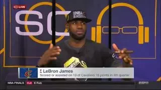 LeBron James interview on SportsCenter after Cavs win NBA championship
