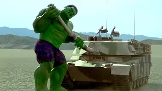 Hulk vs Tanks Battle Scene (2003) Халк Против Танков (2003)