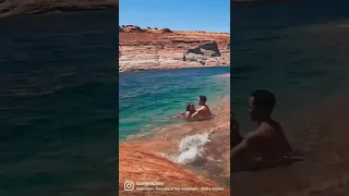 Swimming at Lake Powell, AZ