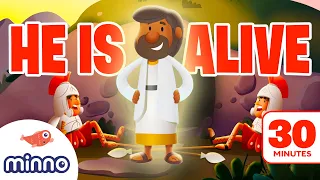 The Story of Jesus' Resurrection (PLUS 4 More Cartoon Bible Stories for Kids)