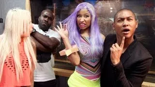 Nicki Minaj meets Rickie, Melvin & Charlie at KISS FM (UK)