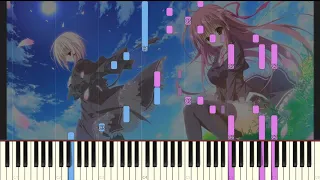 Sakura no Uta OP (OST) - Kono sakura no uta no shita [Piano tutorial] Synthesia