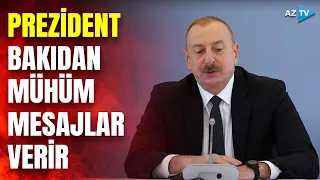 Prezident İlham Əliyev beynəlxalq forumda çıxış edir - CANLI