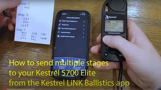How to get multiple PRS stages on your Kestrel 5700 Elite using the Kestrel Ballistics phone app
