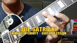 Joe Satriani - Nineteen Eighty ( GUITAR LESSON )