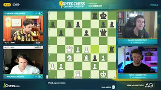 Brilliant Queen Sacrafice | Magnus Carlsen vs Hikaru Nakamura | Speedchess Finals