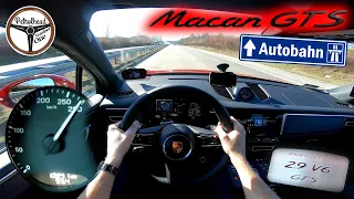 440 KM Porsche Macan GTS | V-MAX. Próba autostradowa. RACEBOX 0-100, 100-200 km/h.