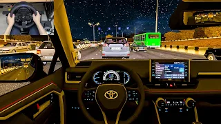 2021 Toyota RAV4 Prime - City Car Driving | Traffic jam [Thrustmaster T300RS gameplay]