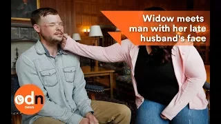 Widow sees husband's face on transplant recipient