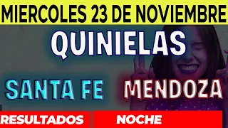 Resultados Quinielas Nocturna de Santa Fe y Mendoza, Miércoles 23 de Noviembre