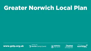 Greater Norwich Local Plan Examination -  Matter 1