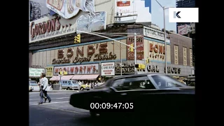 1973 New York City Streets, Summer 1970s, HD from 35mm