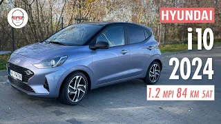 Hyundai i10 2024 FL 1.2 MPI AMT5 84 KM test PL Pertyn Ględzi