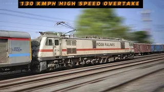 3 Dangerous Overtake Of Freight Train By Superfast Trains At 130 KM/HR  : Indian Railways