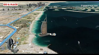 2024 Dubai Marathon: fly over the marathon 3D course map!